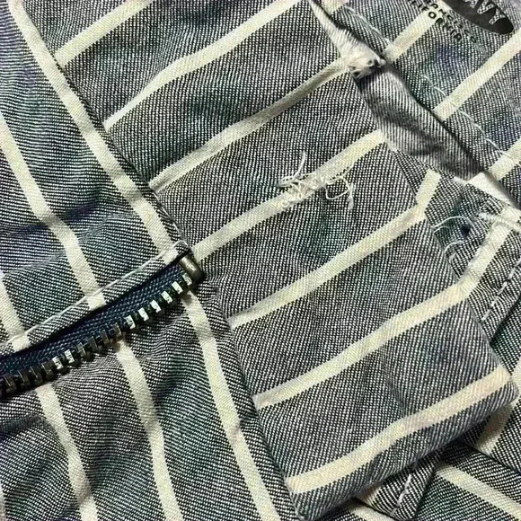 Light Blue Striped Shorts - Picture 3 of 4